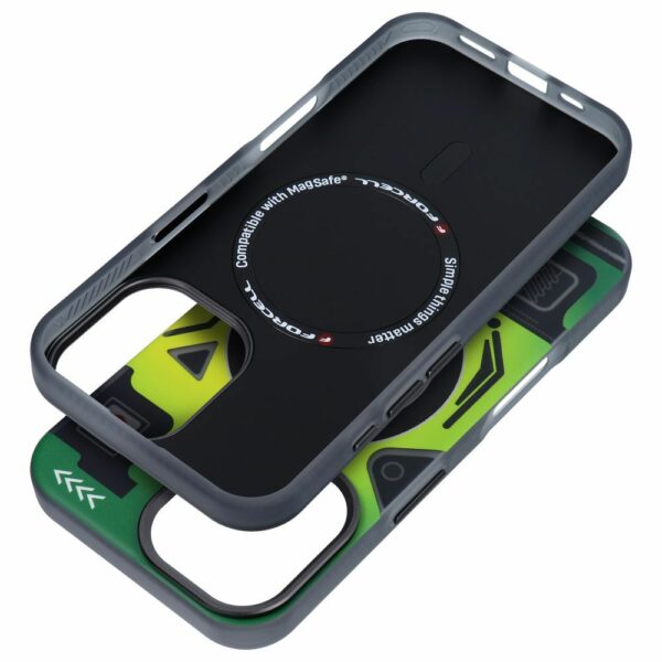 FORCELL F-PROTECT Levels with Dual Layer 4D technology, Military Drop-Test compatible with MagSafe for IPHONE 16 cyber green