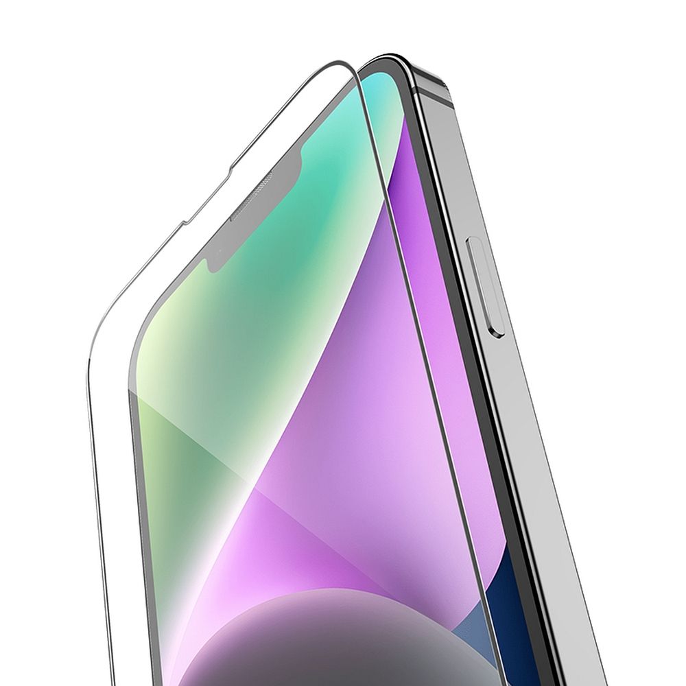 HOCO tempered glass HD 5D Guardian shield (SET 10in1) - for iPhone 13 / 13 Pro / 14 / 16e black (G14)