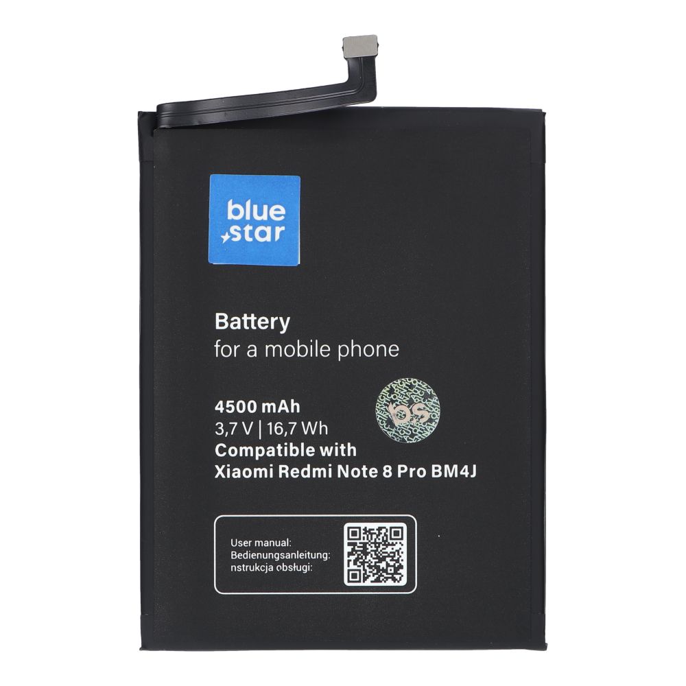 b09ddb92ee252d7dba4114213760e75b BLUE STAR battery for XIAOMI REDMI NOTE 8 Pro (BM4J) 4500 mAh