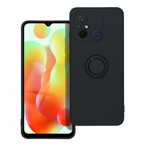 SILICONE RING case for XIAOMI Redmi 12C black