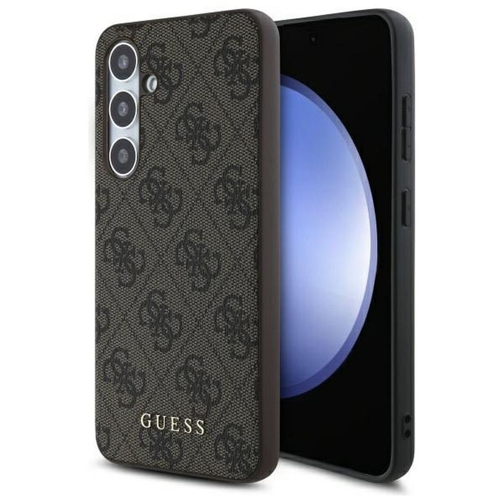 GUESS case for SAMSUNG S24 FE GUHCS24FEG4GFBR (HC PU 4G Metal Logo) brown