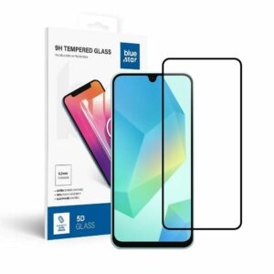 Tempered Glass Blue Star - SAMSUNG A16 4G / A16 5G / M16 5G Full Face (full glue with frame/small size) - black Tempered Glass Blue Star