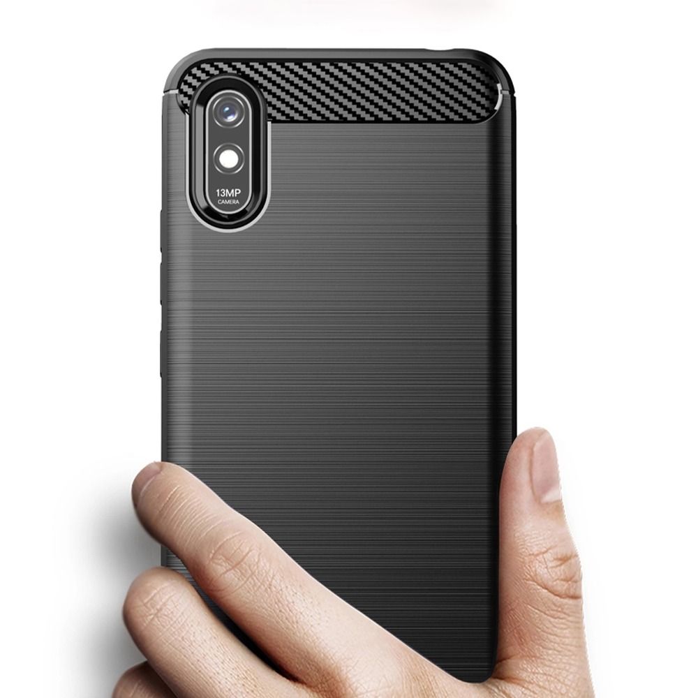 CARBON case for XIAOMI Redmi 9A / 9AT black