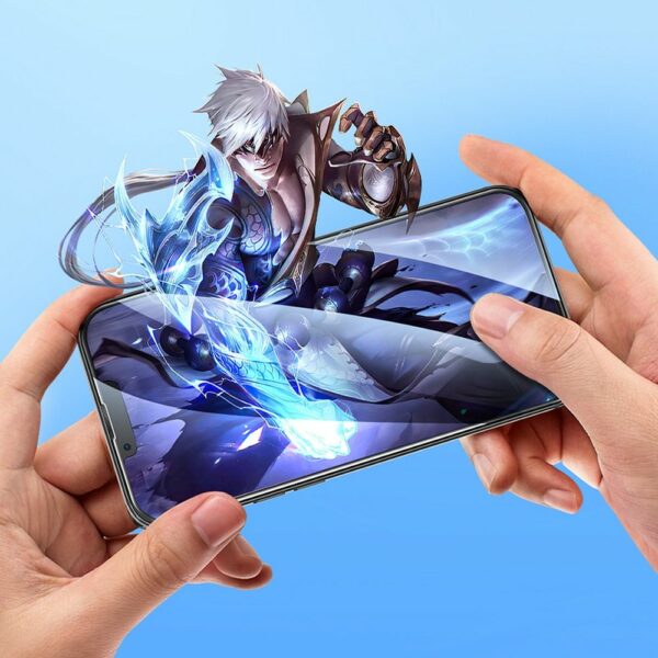 HOCO tempered glass HD 5D Guardian shield (SET 10in1) - for iPhone 13 / 13 Pro / 14 / 16e black (G14)