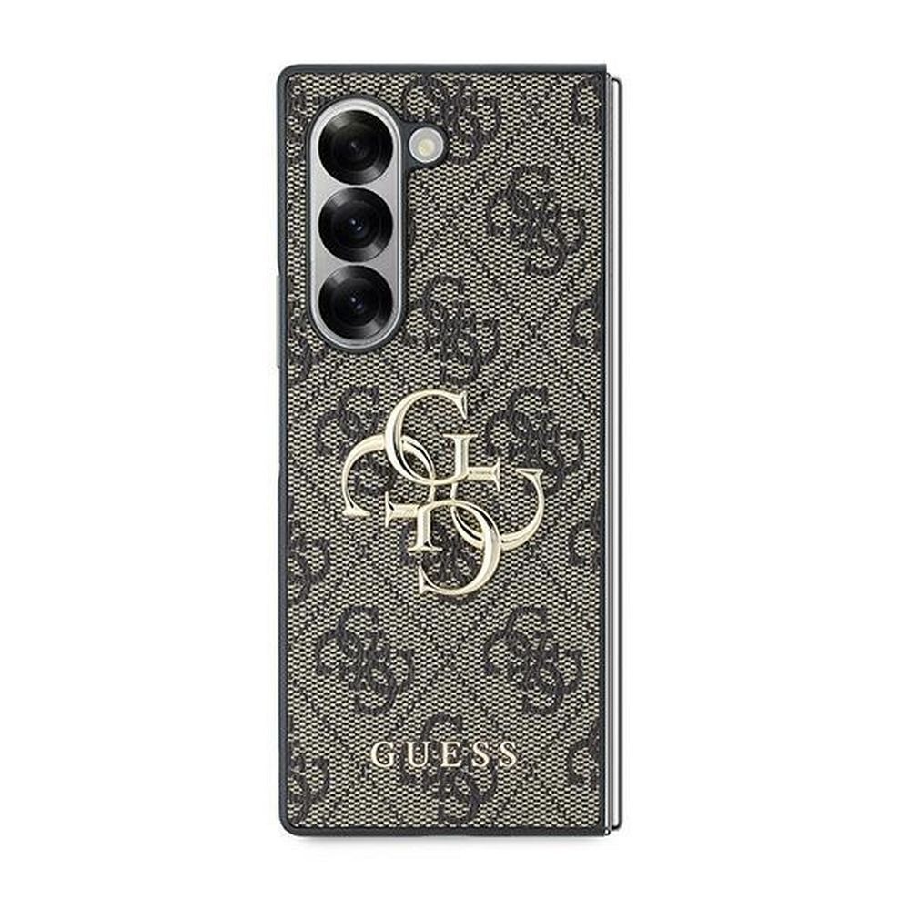 GUESS case for SAMSUNG Z Fold 6 GUHCZFD64GMGBR (PU 4G Leather Metal Logo) brown
