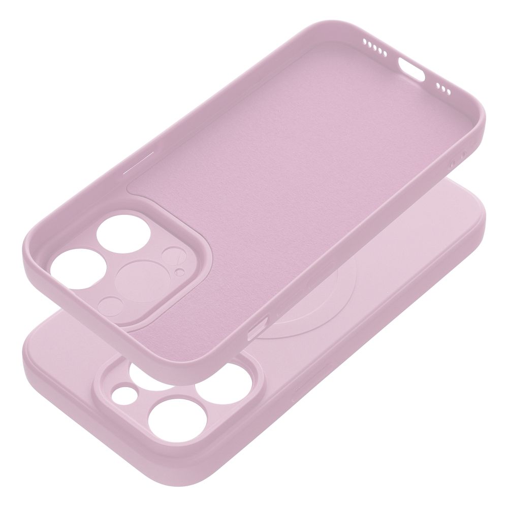 SILICONE MAG COVER case compatible with MagSafe for IPHONE 14 Pro pink