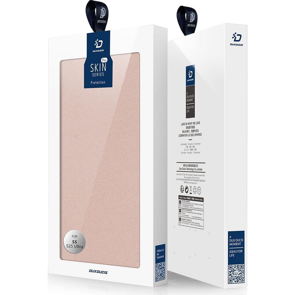 DUX DUCIS wallet case SKIN PRO for SAMSUNG S25 Ultra rose