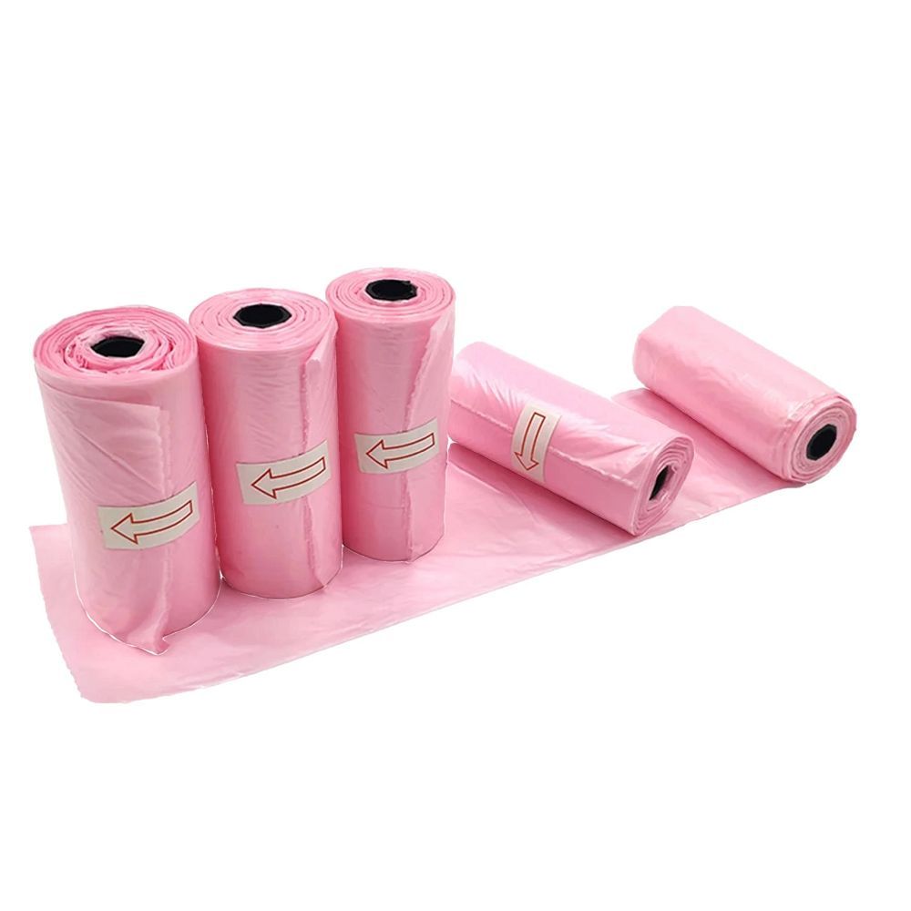 b276f77c0a0c3c7137c2995e31c7fcbe Plastic bags for dog excrement STRONG 8 rolls 120 pcs RC-K-778 pink