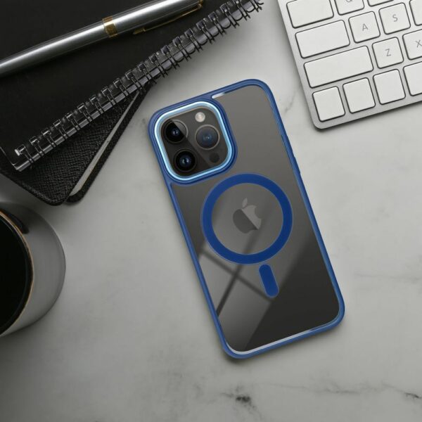 COLOR EDGE MAG COVER case compatible with MagSafe for IPHONE 13 navy blue
