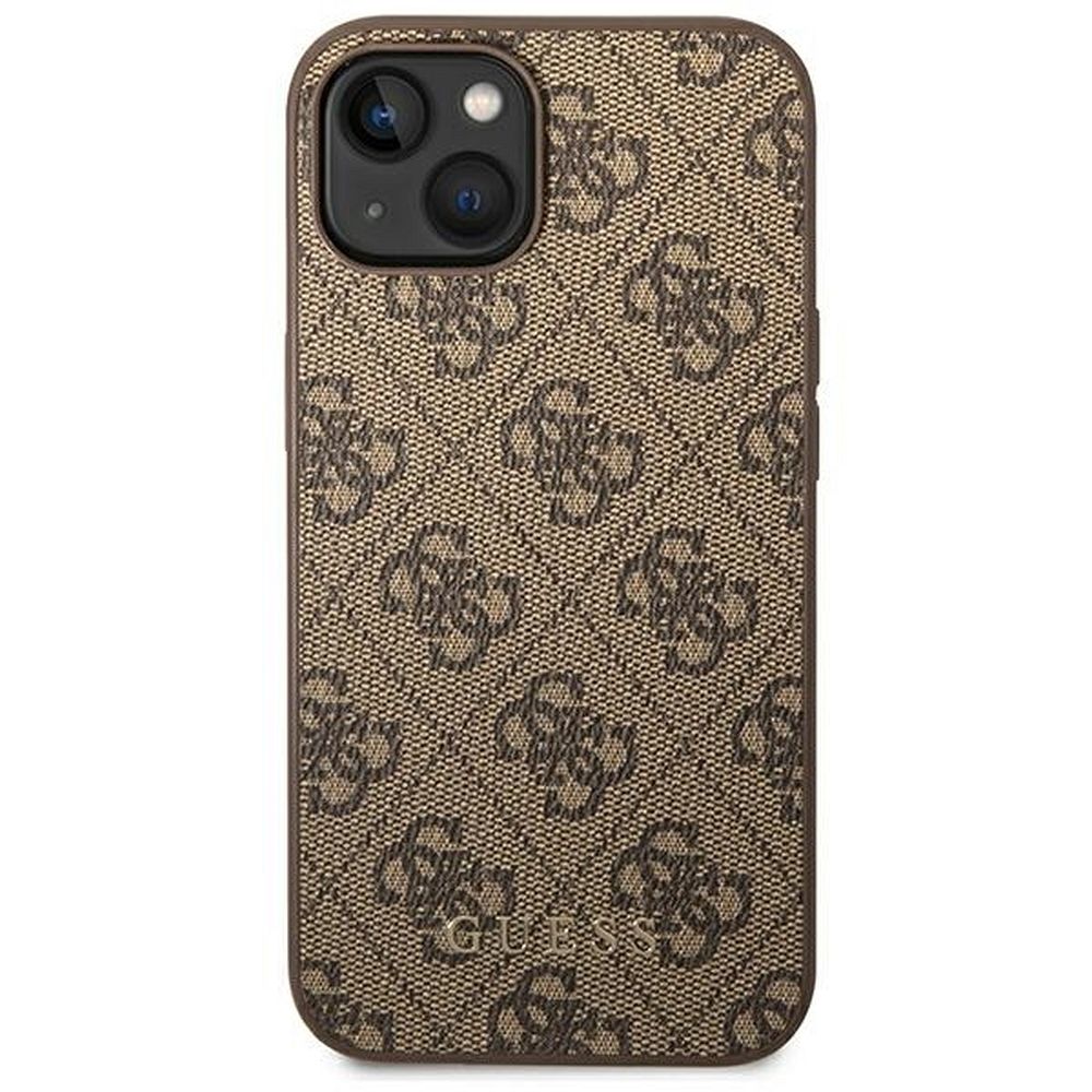 GUESS case for IPHONE 14 GUHCP14SG4GFBR (4G Gold Logo) brown
