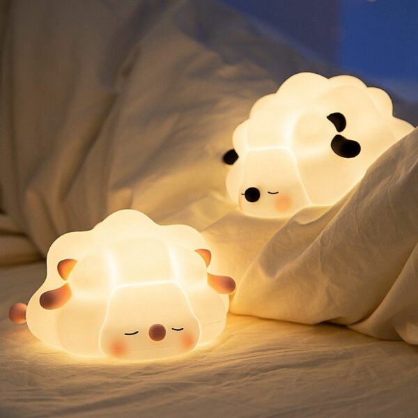 Table lamp bedside Lamb Art Deco touch style K-1156