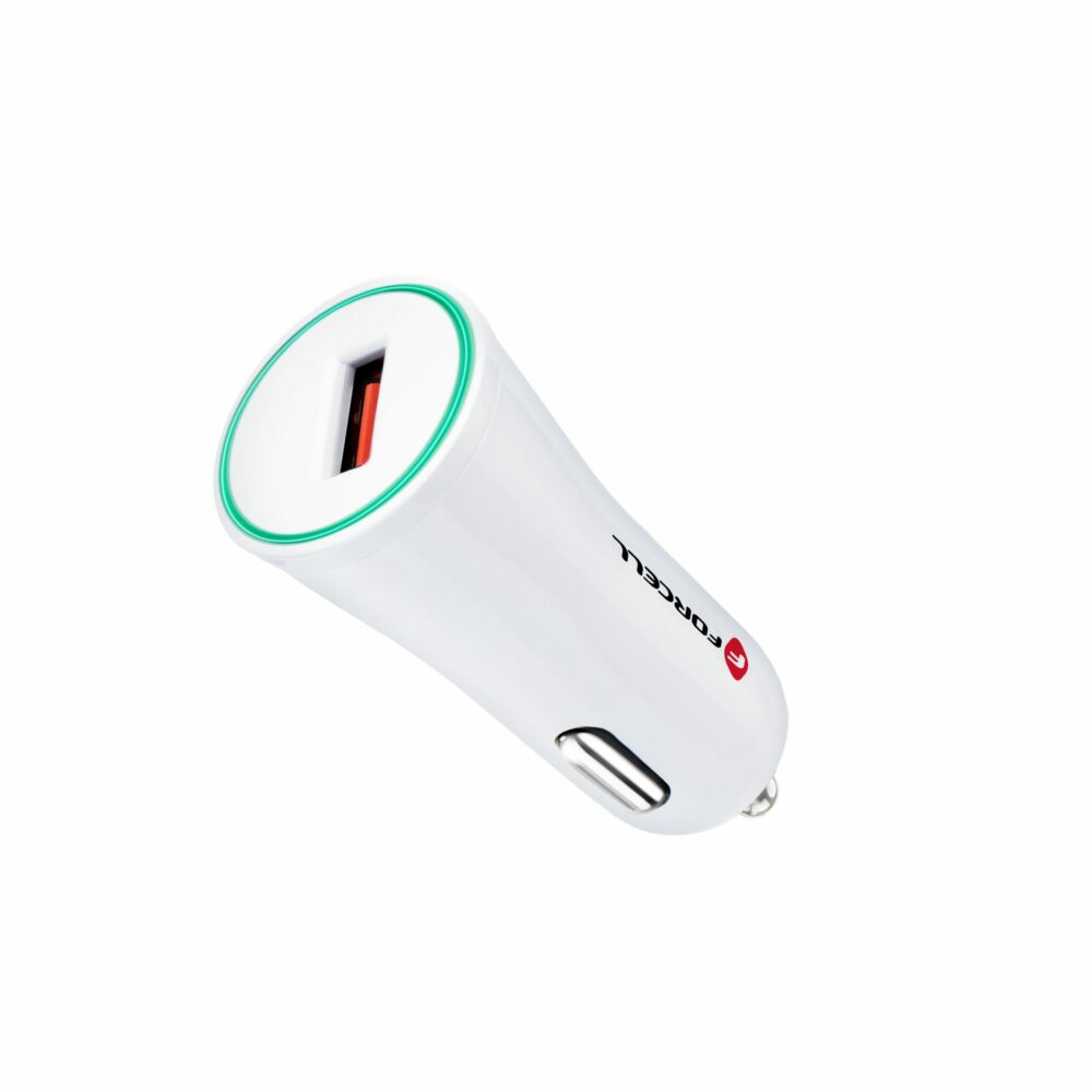 FORCELL F-ENERGY TFK-CC-095 car charger USB A QC3.0 2,4A white