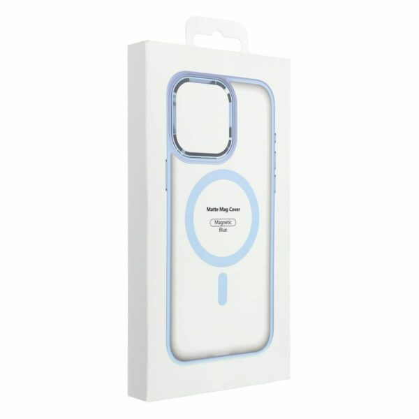MATTE MAG COVER case compatible with MagSafe for IPHONE 11 blue