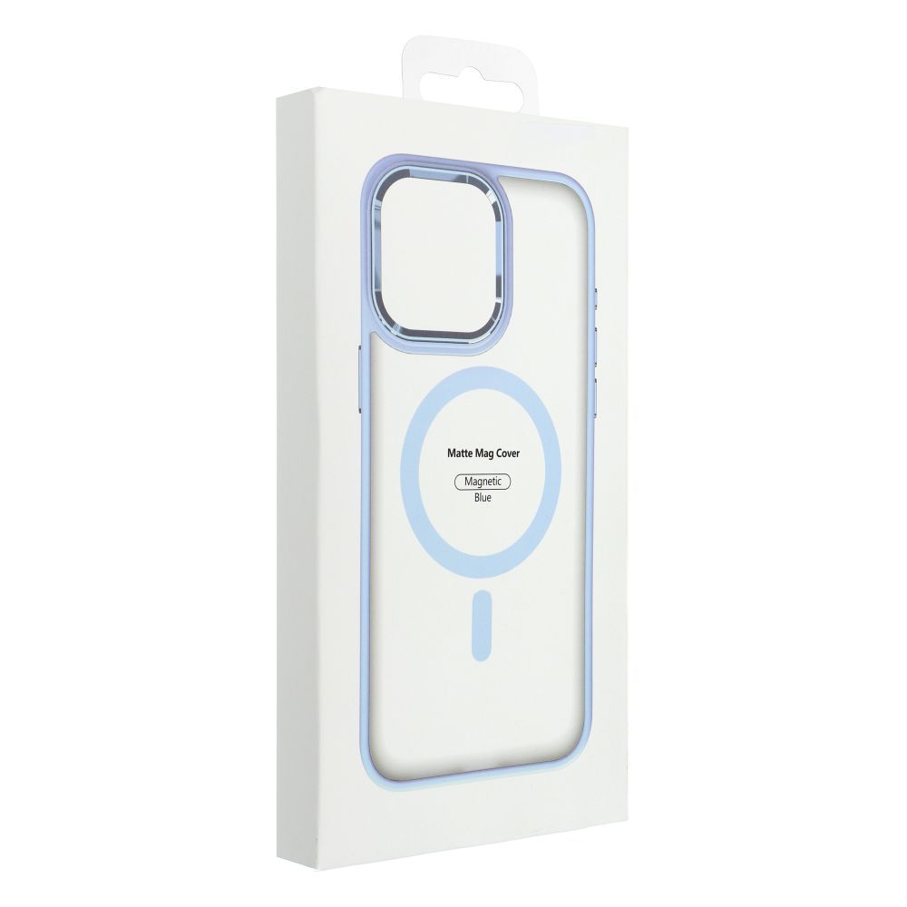 MATTE MAG COVER case compatible with MagSafe for IPHONE 11 blue