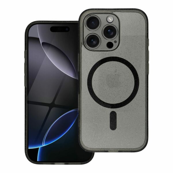 CLEAR MAG COVER case compatible with MagSafe for SAMSUNG S25 Ultra black