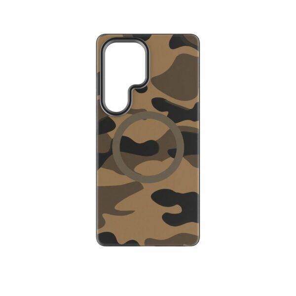 FORCELL F-PROTECT Levels with Dual Layer 4D technology, Military Drop-Test compatible with MagSafe for SAMSUNG S25 ULTRA desert camo