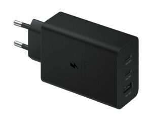 SAMSUNG original charger USB A + 2 x Typ C PD 3A 65W EP-T6530NBEGEU black blister
