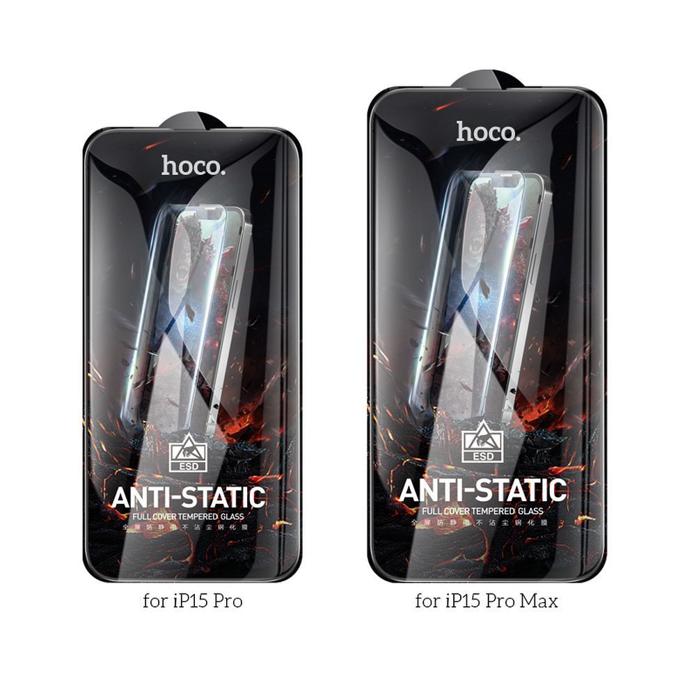 HOCO tempered glass HD Anti-static (SET 25in1) - MULTIPACK for iPhone 15 Pro (G10)