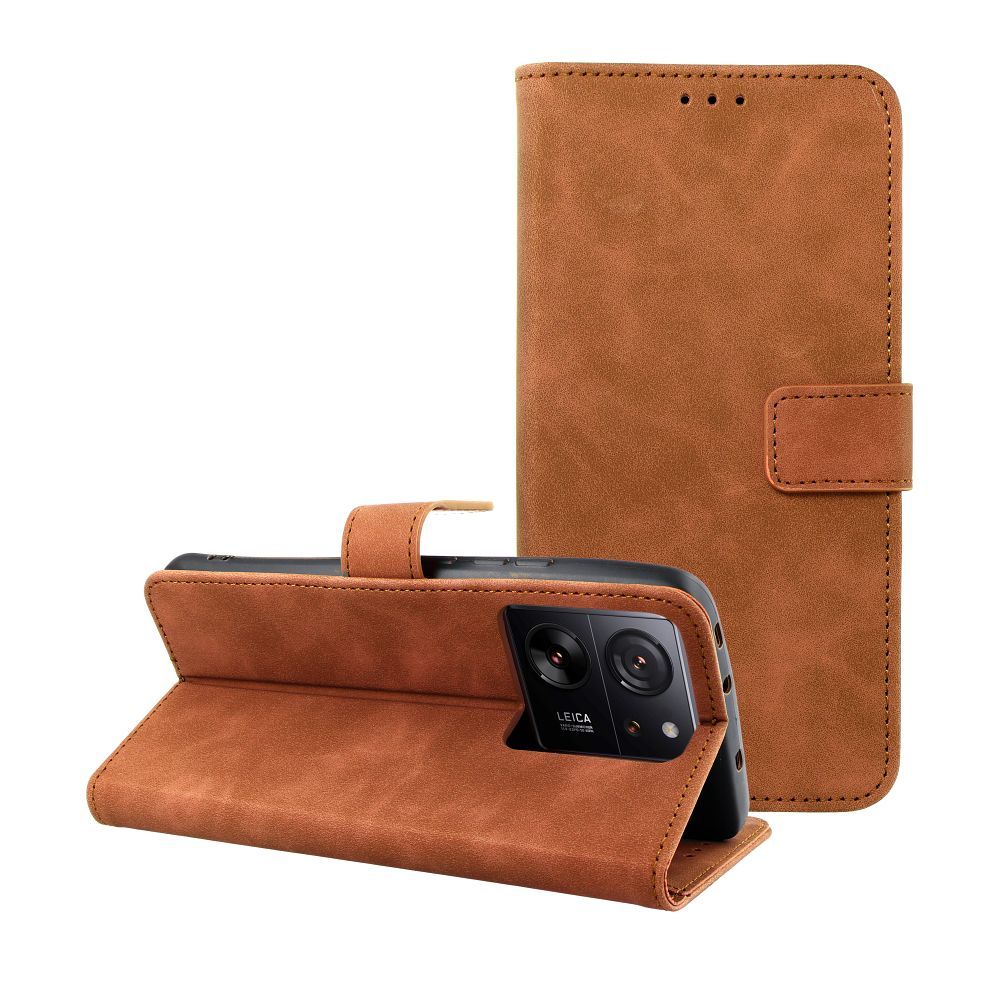 b52bb1e0f3abc7f027a9dac28f102edb TENDER Book Case for XIAOMI 13T brown