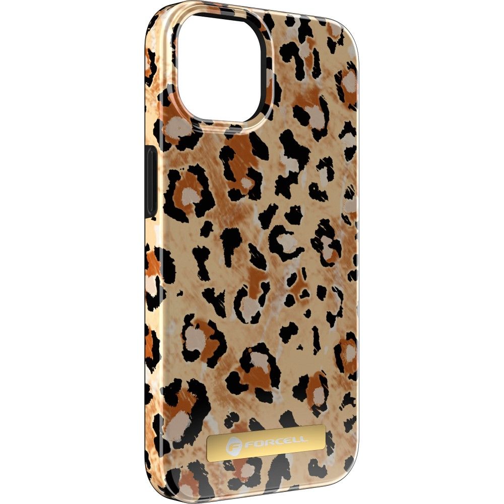 FORCELL F-PROTECT Mirage case compatible with MagSafe for IPHONE 15 Pro Max wild panther