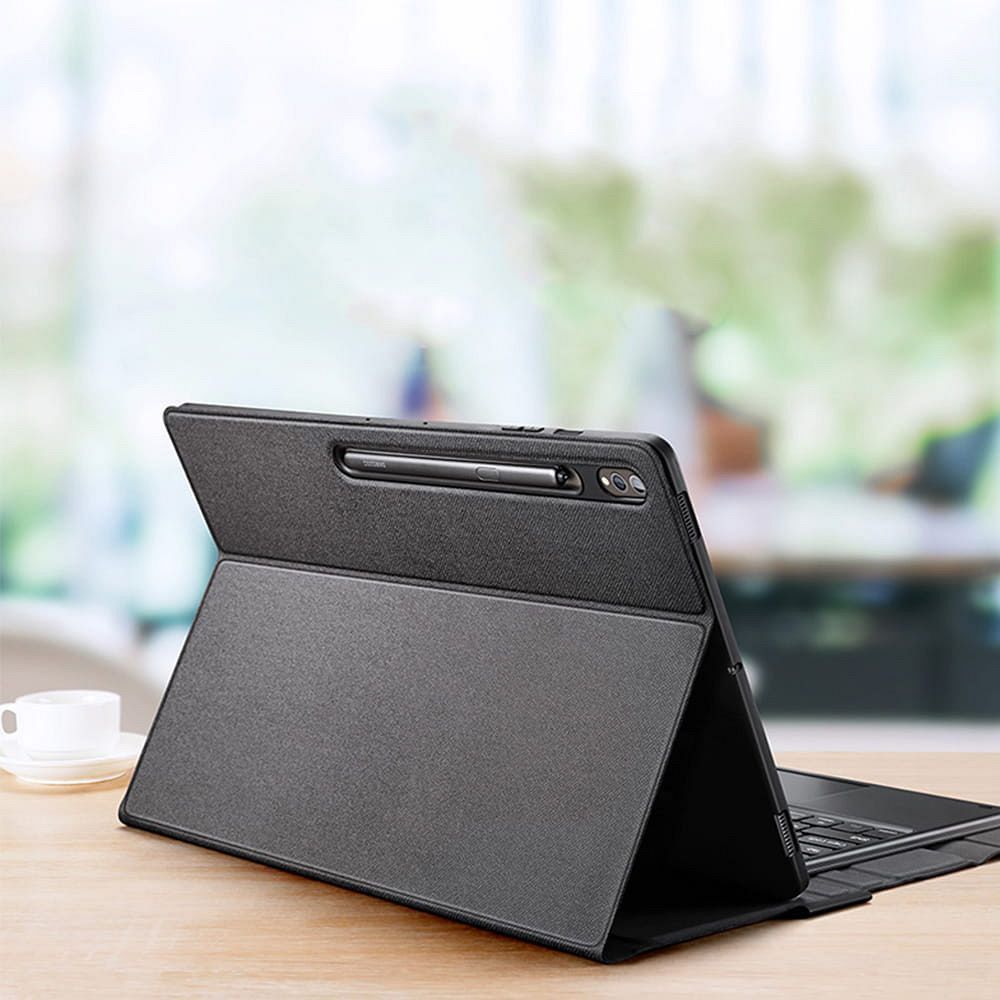 DUX DUCIS case DK foldable with Wireless Keyboard with backlight for SAMSUNG Tab S10 Ultra/S9 Ultra/S8 Ultra black