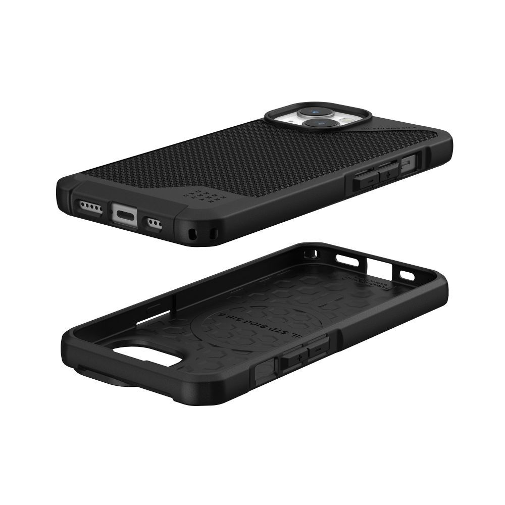 UAG Urban Armor Gear case METROPOLIS LT compatible with MagSafe for IPHONE 15 kevlar black