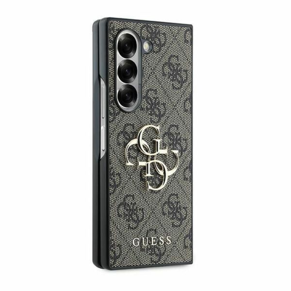 GUESS case for SAMSUNG Z Fold 6 GUHCZFD64GMGBR (PU 4G Leather Metal Logo) brown