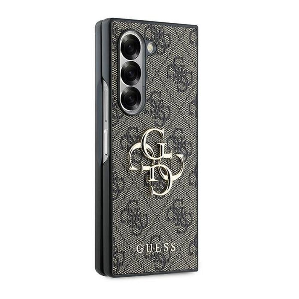 GUESS case for SAMSUNG Z Fold 6 GUHCZFD64GMGBR (PU 4G Leather Metal Logo) brown