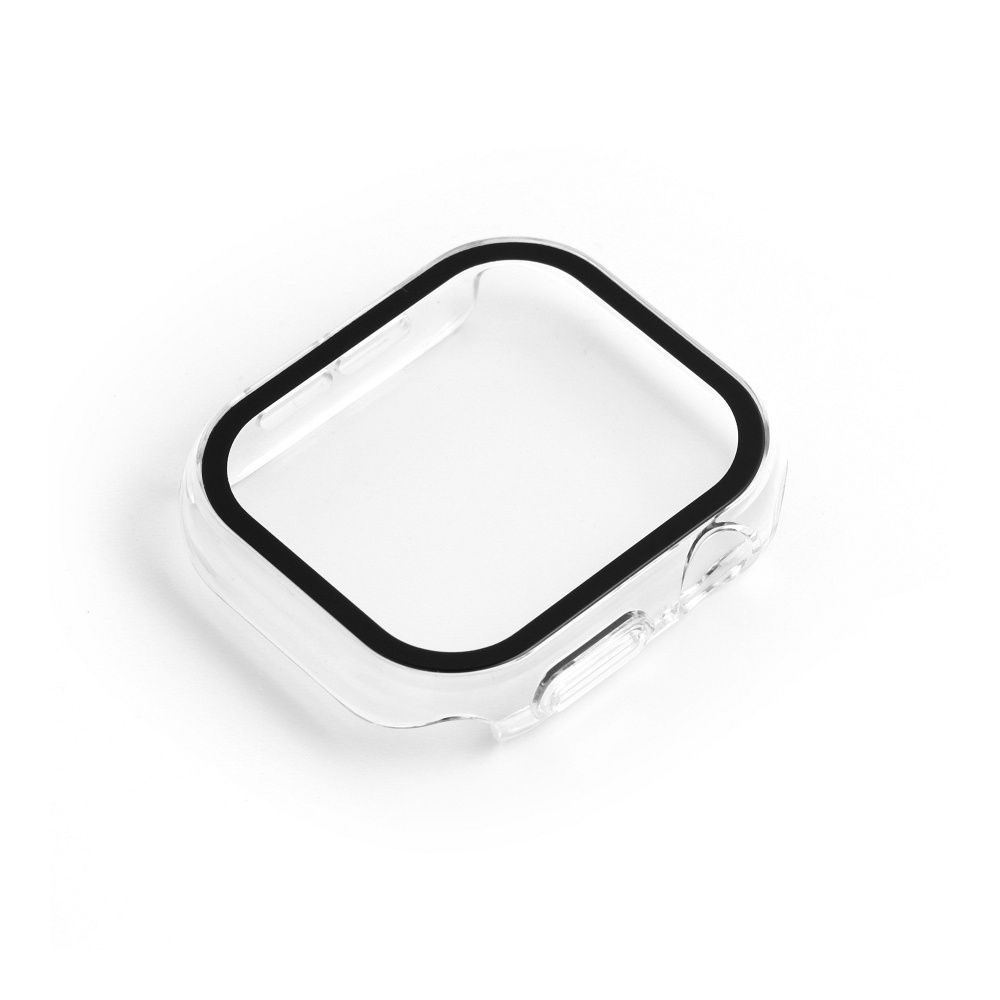 Bestsuit Case with Hybrid Glass for Apple Watch 10 42mm - transparent