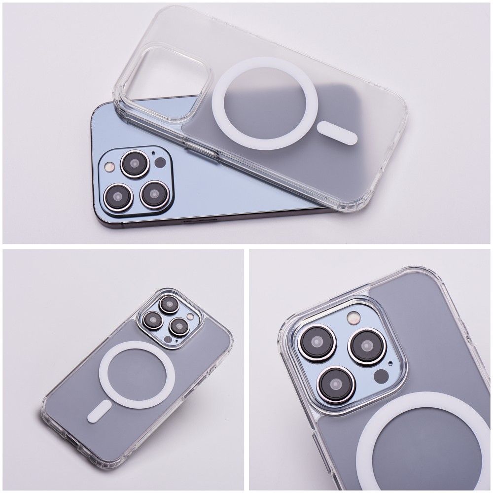 FROST MAG COVER case compatible with MagSafe for IPHONE 13 transparent