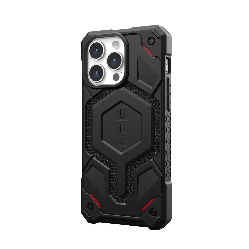 UAG Urban Armor Gear case MONARCH PRO compatible with MagSafe for IPHONE 15 Pro Max kevlar black