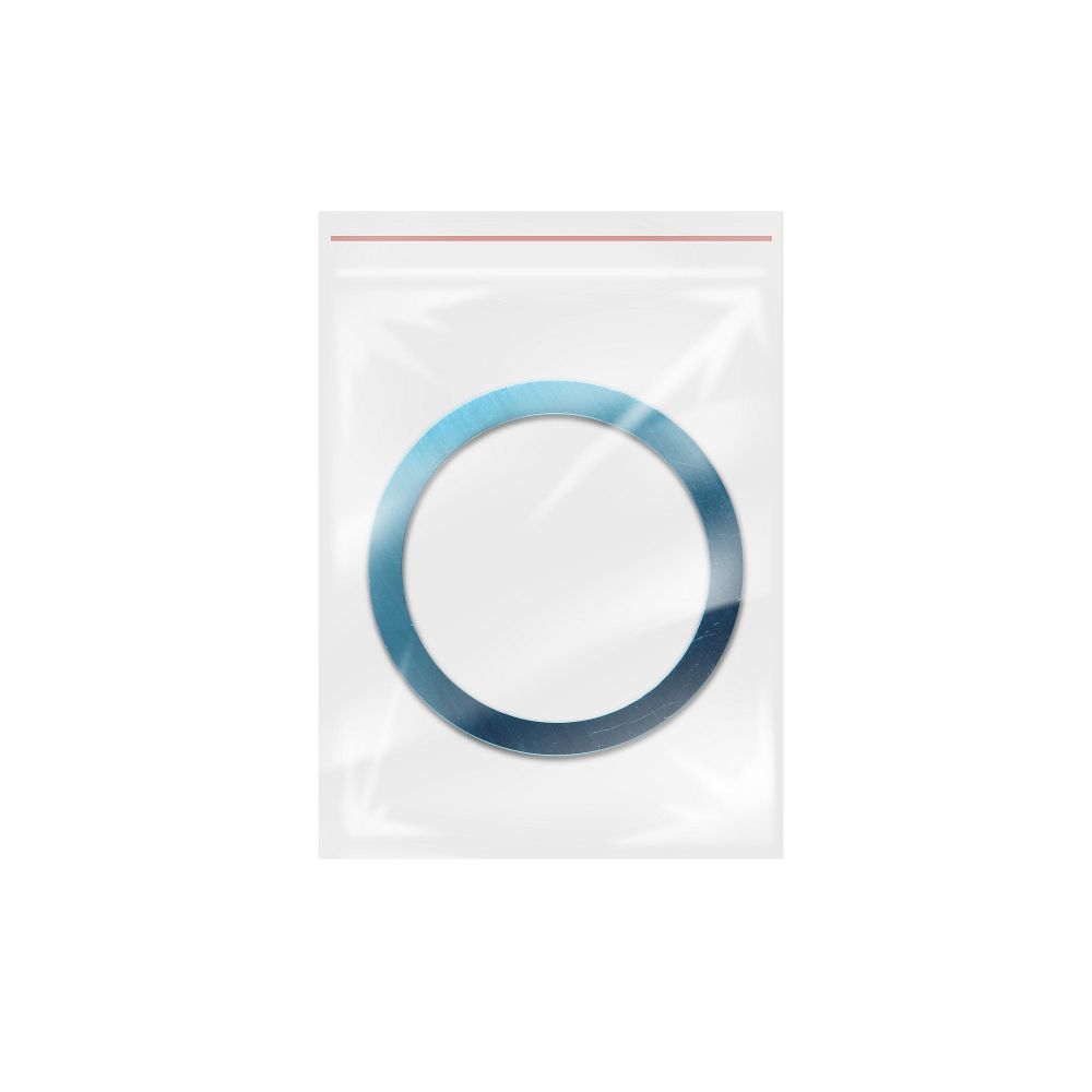 Universal round plate / magnet ring compatible with MagSafe silver
