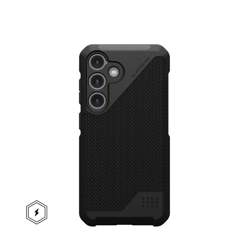 UAG Urban Armor Gear case METROPOLIS LT MAGNET with built-in magnet for SAMSUNG S24 5G kevlar black