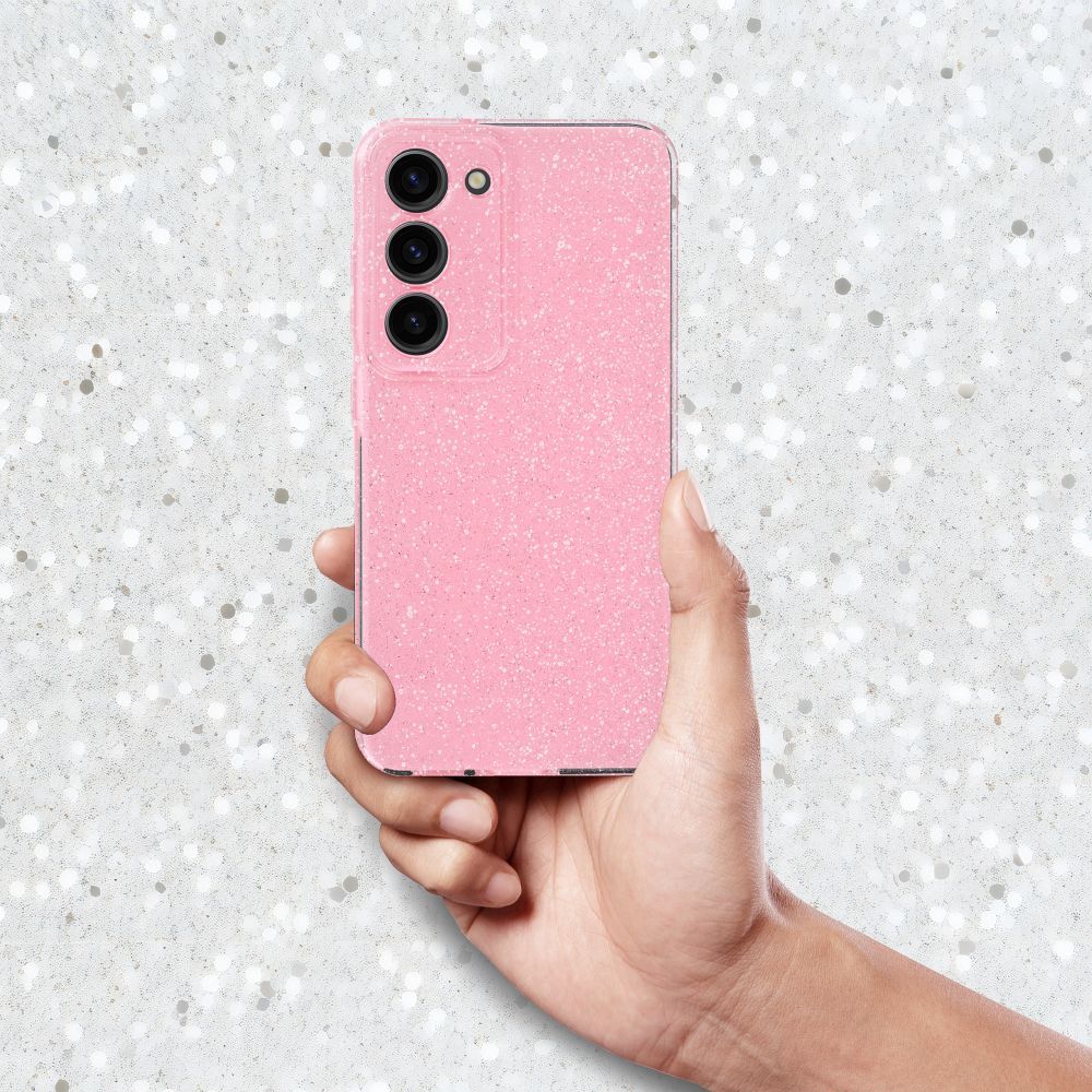 CLEAR CASE 2 mm BLINK for SAMSUNG S25 Edge pink