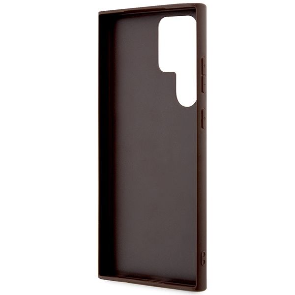 GUESS case for SAMSUNG S24 Ultra GUHCS24LG4GLBR (4G Bottom Stripe) brown