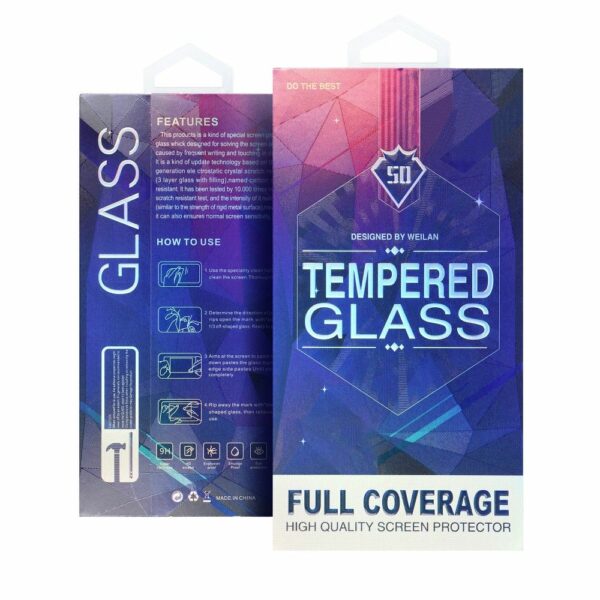 5D Full Glue Tempered Glass - for Xiaomi Redmi 14C black