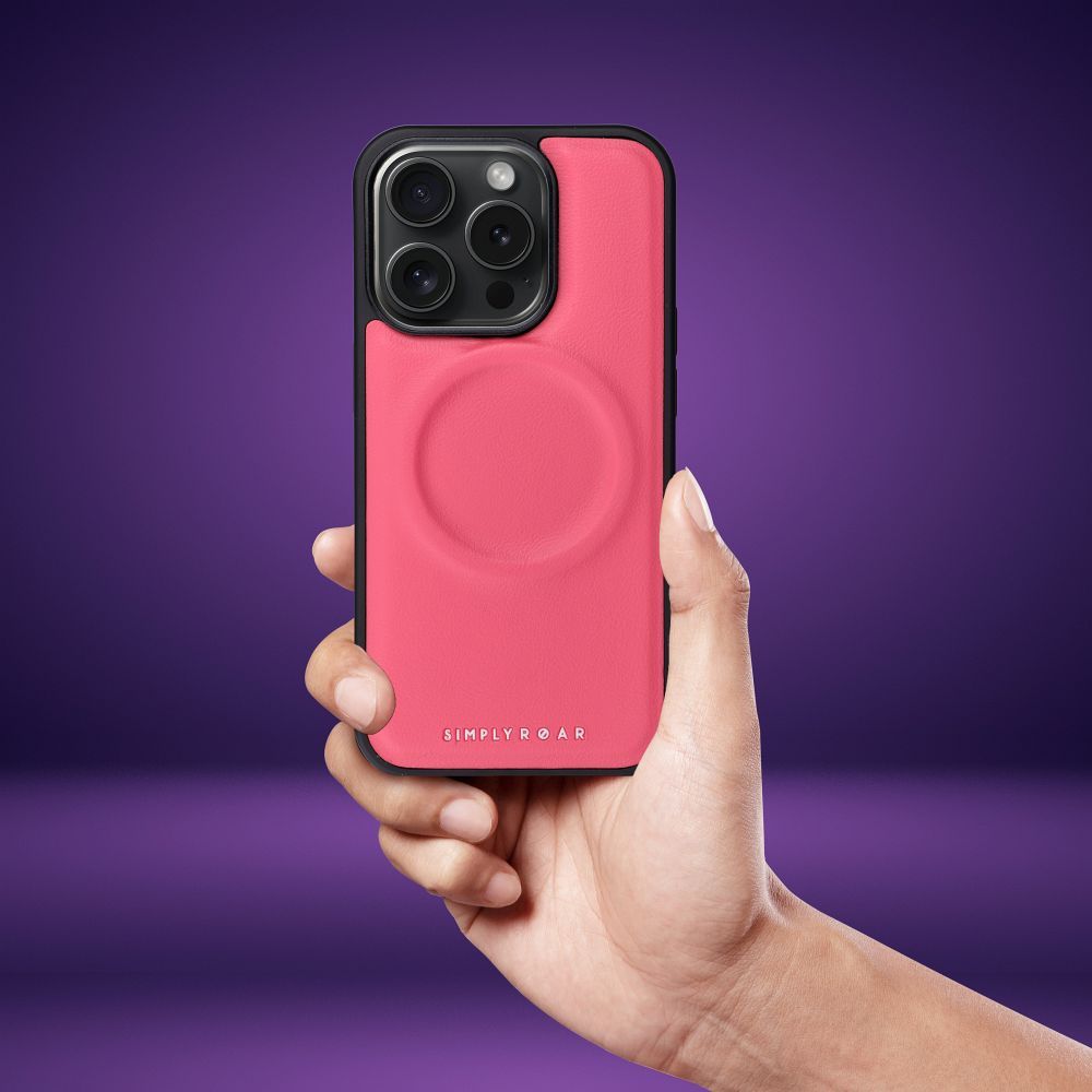 ROAR case MAG MORNING for IPHONE 15 Plus hot pink
