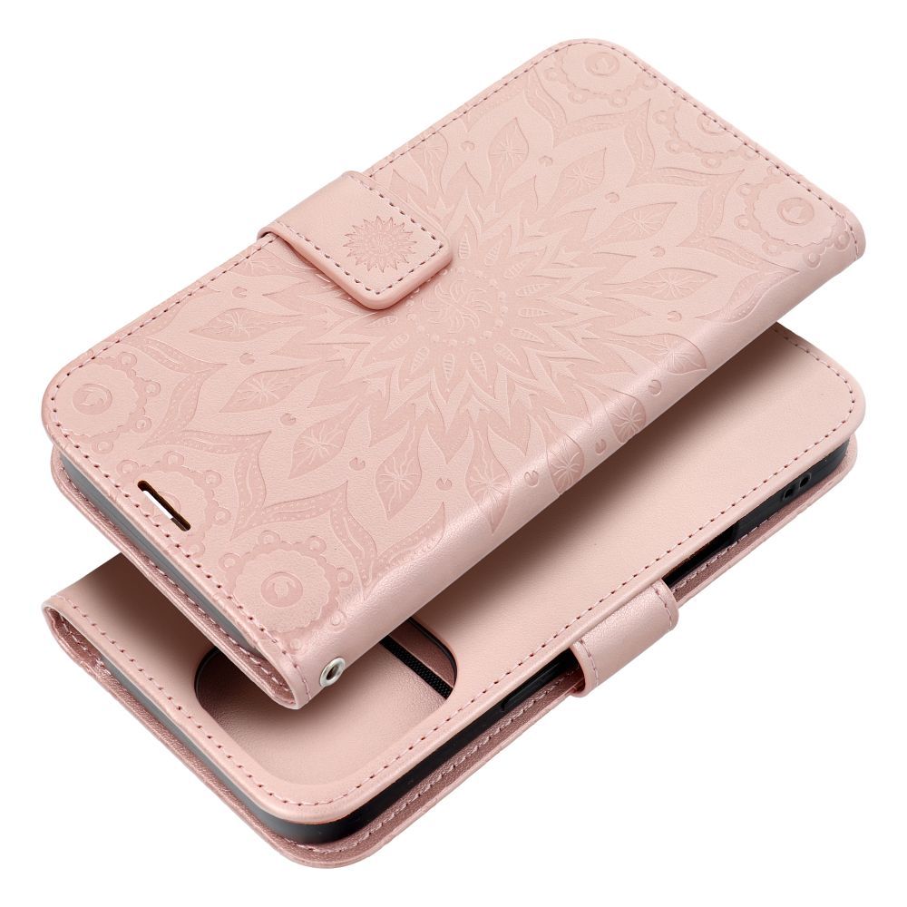 MEZZO Book case for IPHONE 16 Pro mandala rose gold
