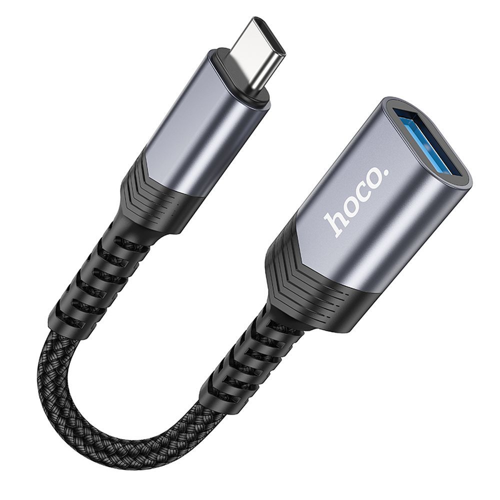 HOCO adapter OTG Type C (male) to USB A (female) 3.04A UA24 black