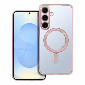 ELECTRO MAG COVER case compatible with MagSafe for SAMSUNG S25 Plus rose gold
