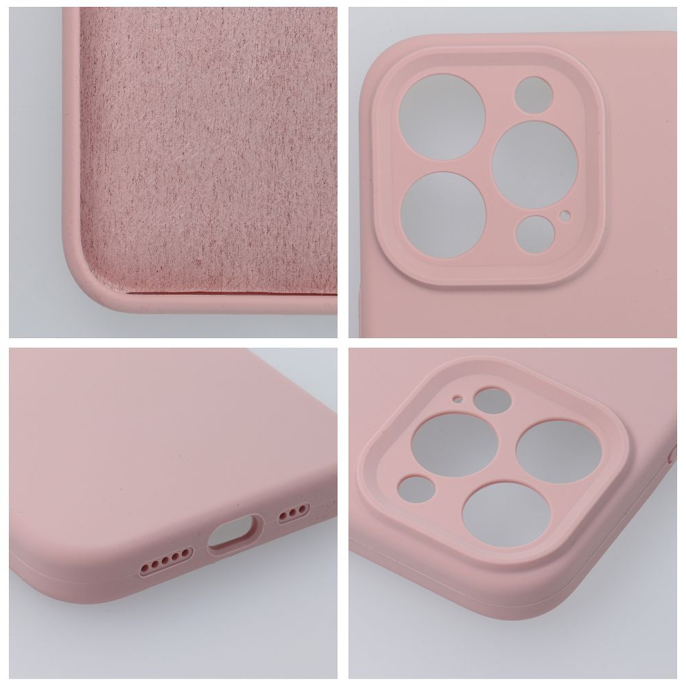 Case SILICONE 2mm for IPHONE 16 sand pink
