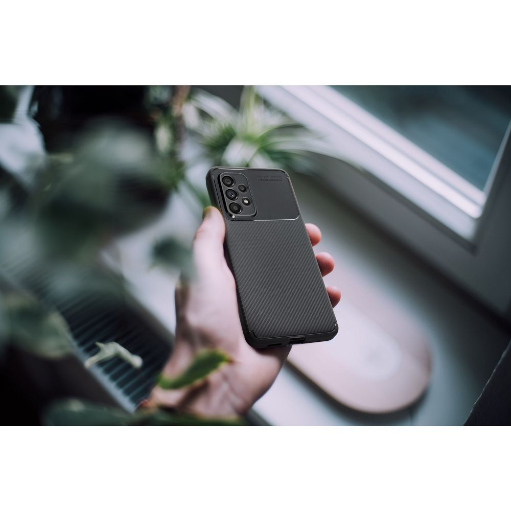 Case CARBON PREMIUM for SAMSUNG A56 5G black