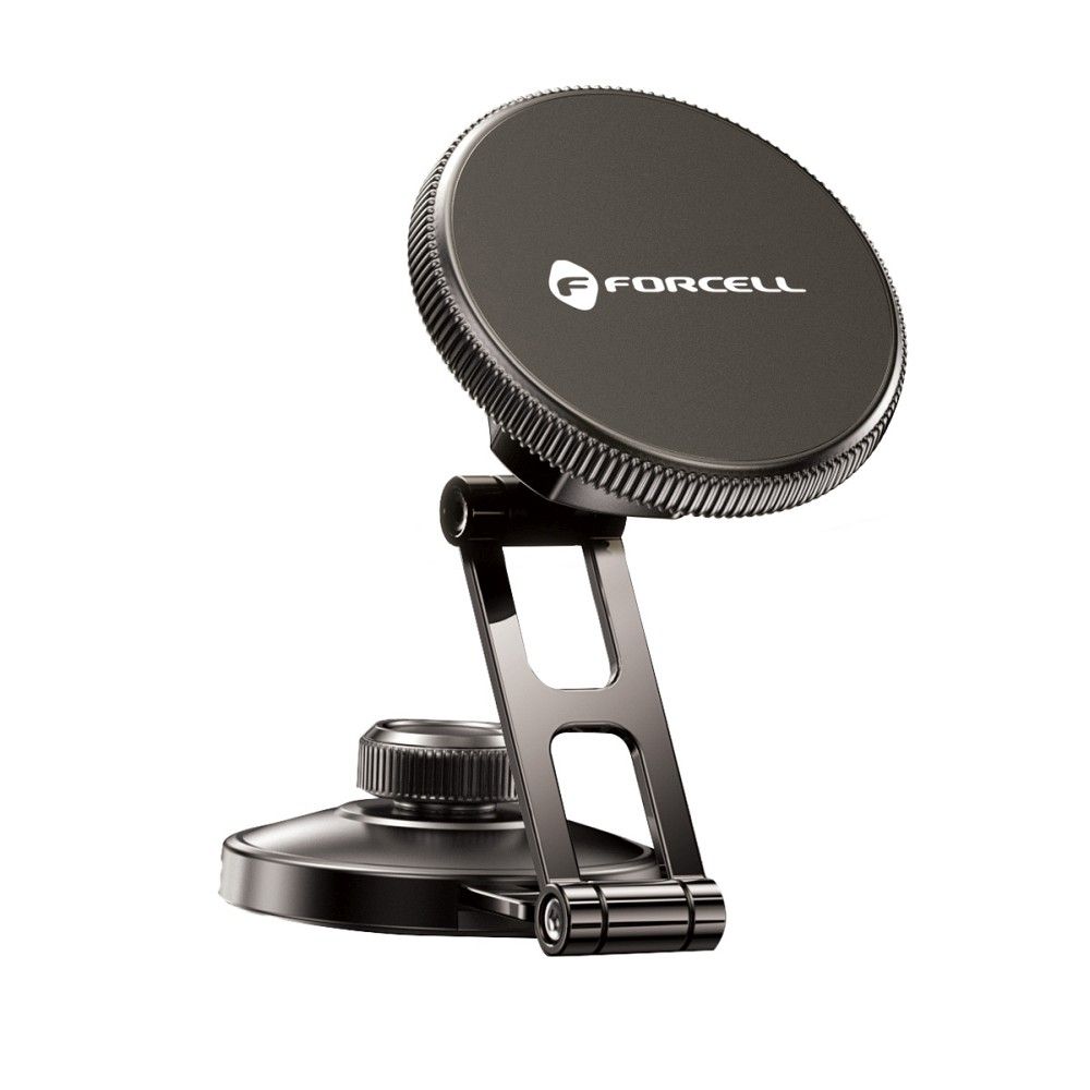FORCELL F-GRIP IronSecure magnetic car holder for windshield / dashboard compatible with MagSafe black