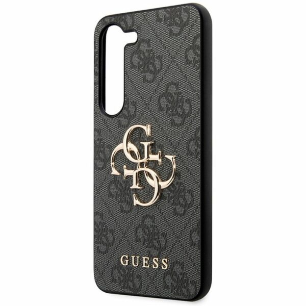 GUESS case for SAMSUNG S23 FE GUHCS23FE4GMGGR (Big Metal Logo) grey
