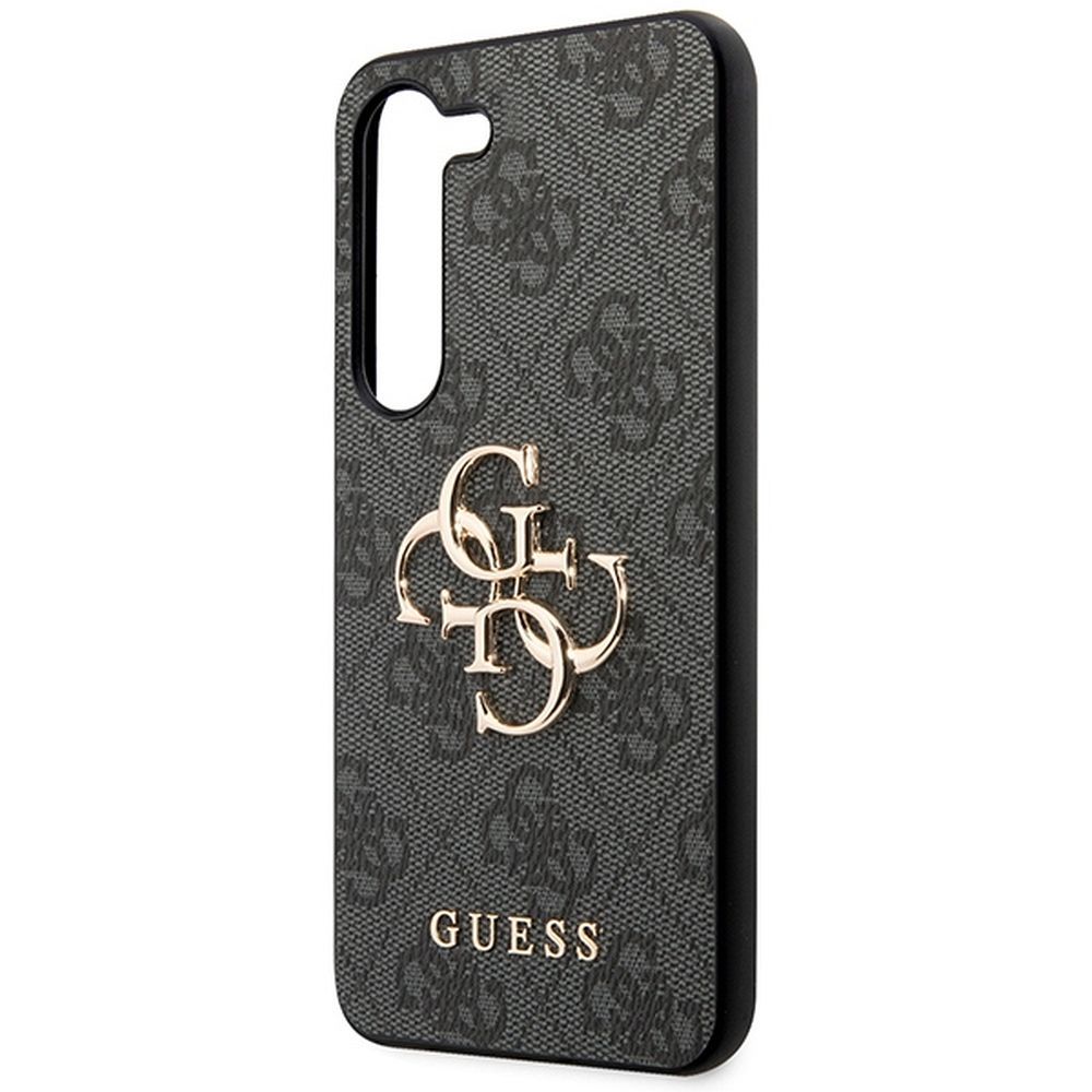 GUESS case for SAMSUNG S23 FE GUHCS23FE4GMGGR (Big Metal Logo) grey
