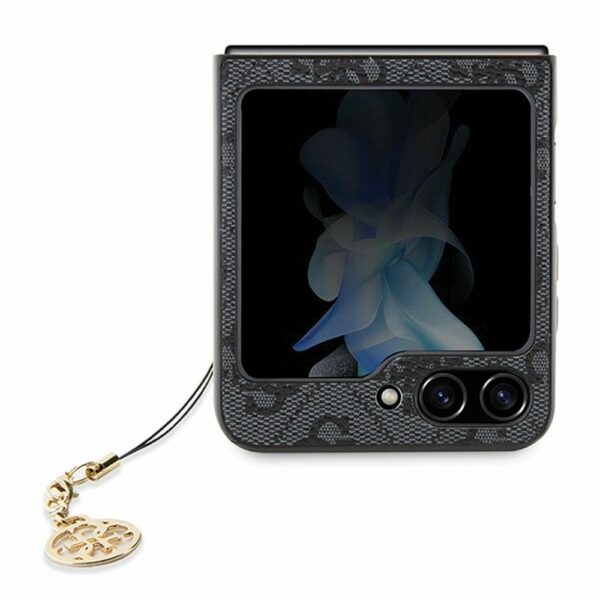 GUESS case for SAMSUNG Z Flip 5 GUHCZF5GF4GGR (4G Charm) grey