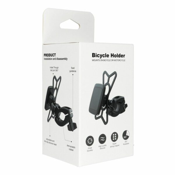 Magnetic bike phone holder PREMIUM for handlebars M4S-MB3 black