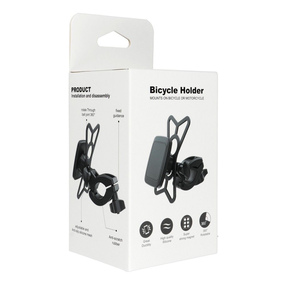 Magnetic bike phone holder PREMIUM for handlebars M4S-MB3 black