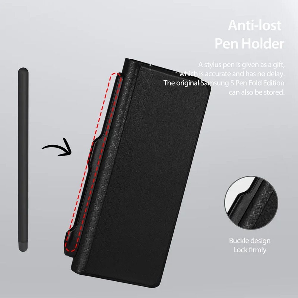 DUX DUCIS case BRIL with pen holder for SAMSUNG Z Fold SE/W25 black