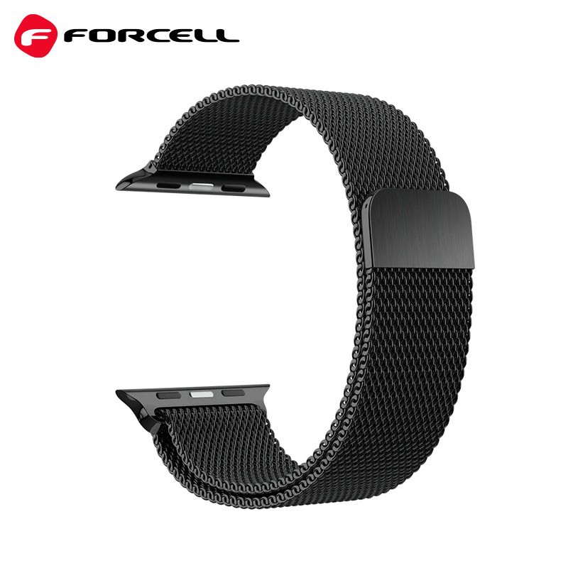 FORCELL F-DESIGN FA03 magnetic stainless steel strap for APPLE Watch 38 / 40 / 41 mm black